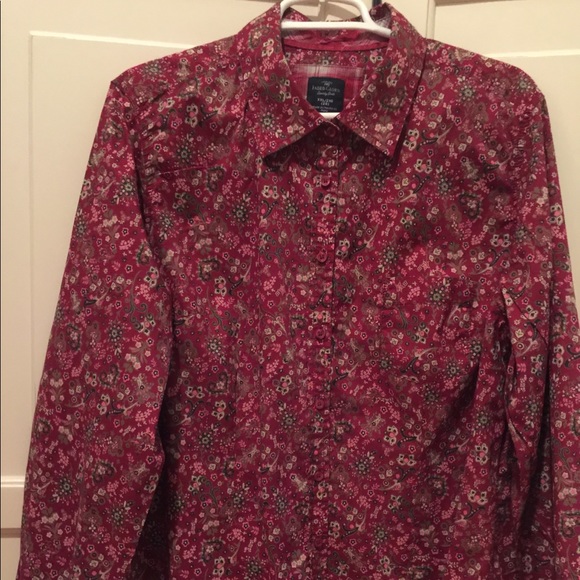 Faded Glory Tops - Burgundy print long sleeved blouseBUNDLE for offer